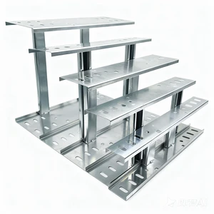 Wall-Mounted Ladder Type Pre-Galvanized Cable Tray with 80-Piece Capacity and Complete Accessories for Easy On-Site Assembly