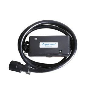 7 Way Trailer Wire - SAE 2586 8ft Cable W/ Pre-Attached Junction Box & Breakaway