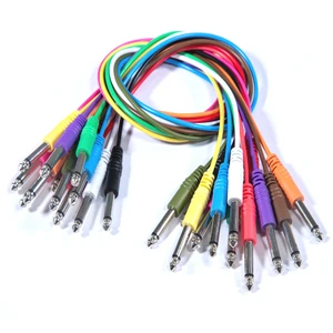 6.35mm Guitar Cable - 1/4 Inch TS Male 6.35mm Phono Jack Straight Plug Musical Instrument Patch Cable Wire Cord