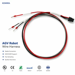 AGV Robot PVC Shielded Wire Harness Adapter Assembly IP68 Rated for Warehouse Transport Equipment