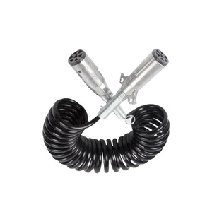Heavy Duty Semi Trailer Connector Cable Spring TPU Travel Power Cable Parts New Condition for Auto & Trailer