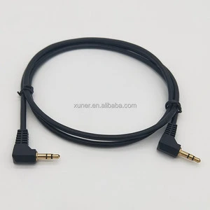 Guitar Pedal Patch TRS Stereo Audio Cable Male to Male Right Angle Balanced Interconnect Cable