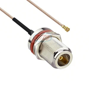 N Type Waterproof Bulkhead Female Jack RF Connector to U.FL with RG178 RG1.13 RG1.37 Cable Wifi Antenna Extension Pigtail Cable