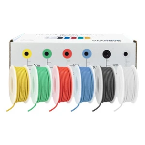 Youwei DIY High-Temperature Resistant RC Silicone 22AWG Tinned Copper Wire Cable Extra Soft Automotive Harness Home Electronic