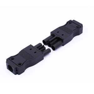 Hermaphrodite Wire Cable Connector 3 Pin Male Female Black 896 Fast Connection