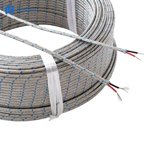 Precision Stainless Steel Shielded High Temperature Thermocouple Wire Glass Fibre Braiding K Type Compensation Wire For Power