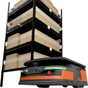 Mobile AMR&Agv Logistics Racks With Shelf To Person Automated Picking System