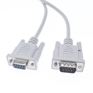 High Flexibility DB9 RS232 Connector Cable with Front Screw Lock Custom Cable Design | Wire Harness Manufacturers Cable Assembly