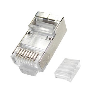 RJ 45 8P8C Pc Shielded Stp Ftp Cat6 Network Ethernet Male Modular Plug Cat6A Rj45 Connector