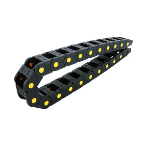 HLTNC 25 Series 25*50mm Nylon Tank Chain Bridge Flexible Cable for R55 Bending Radius 150mm Total Height for Laser