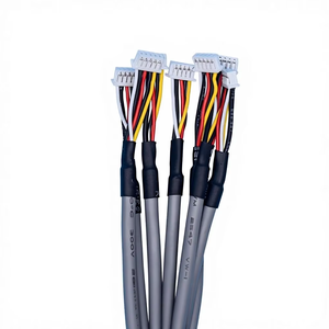 Black Shielded /PVC Jacket Single Wire Harness 2725 Model 60V Rated Terminal Harness for Communication Equipment