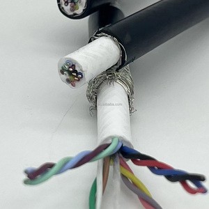 Flexible Servo Motor Cable 4G 2.5+2x1.5 Highly Recommended Customized PUR/PVC Servo Wire Harness for Industrial Servo Cable
