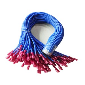 Holy Crimp Terminal Connector 4.8/6.3 Flat Ribbon Jumper Wire Harness PVC Insulation 380V Rated Copper Core for Electronic