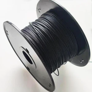 White Black Vintage Push Back Cloth Guitar Pickup Cables One Conductor AWG22 Braided Guitar Pickup Output Wires