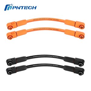 PNTECH DC-DC ESP 1x25mm2 Energy Storage Cables Wire Harness Assembly DC 1500V 150A IP67 PA66 Material Orange and Black