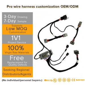 High-Strength PTFE Braided Brake Control Wiring Harness Hydraulic Lock Cable Robotic Joint Actuator AGV Emergency Stop Computer