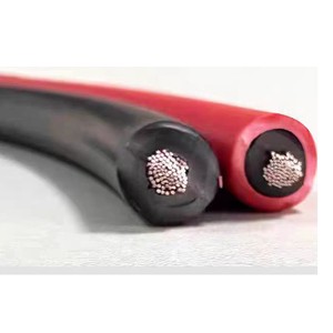 PV1-F 1*4mm Tinned Copper Stranded Flexible Solar Power Cable DC Photovoltaic XLPE Insulation 1500V IP65 Coil Roll