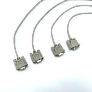 DB9 Female Serial Port Cable Gold Plating PVC Industrial Electronic Wire Harness For Machines Computer Crossover IATF 16949