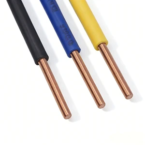 BV BVV BVR BVVB Bare Copper Multi-Core Low Voltage Construction Use Power Cable PVC Insulation Explosion-proof Flame Retardant