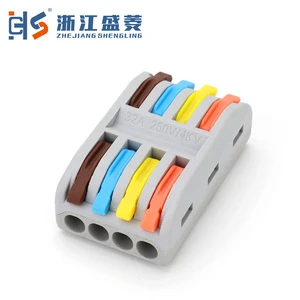 CZLS -224 Spring 4-Pole Screw Connection Industrial Electric Universal Cable Connector 222 Fast Compact Quick Wiring 32A 20-8