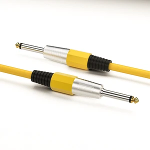 Factory OEM Electric Guitar Cable 6.35 Jack to 1/4 Inch Ts Instrument Cable Mono 6.35mm Audio Jack to Jack Cable
