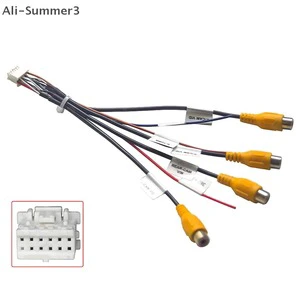 1 Set White Black 2-Pin IP67 Rated 12V Waterproof Nylon Insulated Bare Copper Conductor Wire Harness for Automotive Motorcycle