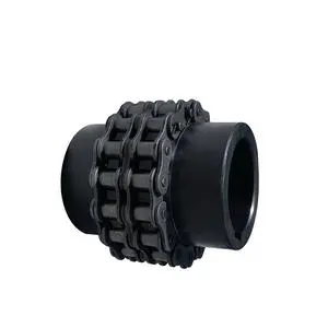 China Manufacturer Steel Flexible Shaft Sprocket Roller Chain Coupling OEM Custom For Motor