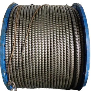 Ungalvanized Steel Wire Rope Price Marine Cable6X7+IWS Wire Rope Hoist 12MM