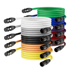 Patch Cable 3 Pin Male Female Xlr Cable Microphone Guitar Audio 7 Pin 12 P Xlr Cable High Quality Profecional Male to Female