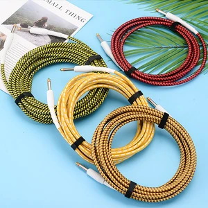 Wholesale Guitar Cables Hi-fi Noise Reduction Folk Electric Box Guitar Line Bass Connection Line 3m 5m 10m