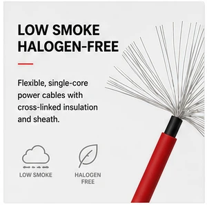 High Quality Wholesale XLPE Tinned Copper Conductor DC1500V LSZH Jacket PV Solar Cable for for Energy Storage Battery