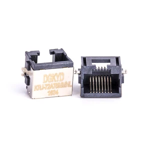 Single Port Extra Low Profile Metal Shielded RJ45 Ethernet Connector SMD Jack/Plug High Quality RJ45 Connector