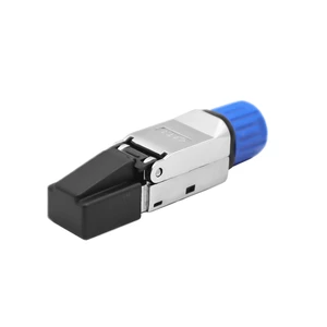 GSEE 225 Shielded CAT8 RJ45 Copper Zinc Alloy Housing Crimp-Free Toolless Ethernet Connector High-Speed Data Transmission IP20