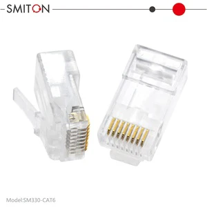 RJ45 Pass Through Ethernet Connector RJ 45 Cat6 Cat5 Open Connector