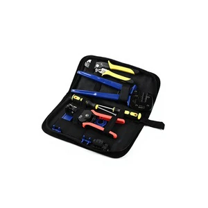 Professional A-2546B+LS Carbon Steel Solar Cable Crimping Tool Kit OEM Spacer Set Hand-Powered Tool Case PV Panel Installation
