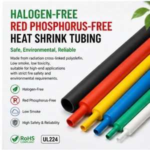 Heat Shrink Tubing UL224 Halogen Free Low Smoke Ultra Thin Wall Polyolefin Heat Shrink Tube for Wire Harness Cross-linked 2:1