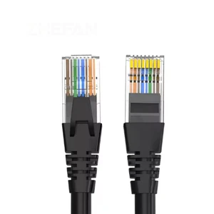 Professional Manufacturer Factory Supply Cat5e/Cat5 23AWG Ethernet Patch Cord 1m Step Industrial Control Panel & Network Wiring