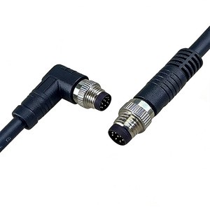 Customizable OEM Waterproof IP68 M12 Connector Cable 4 P CC-LINK BUS Moulded Plug Leads PVC PUR Robotic Sensor Connector Cable