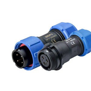 YMYS Factory Provides SP Industrial IP68 Waterproof Electrical Cable Circular Contact Connector SP11 13 17 21 29 with 2-7 Pins