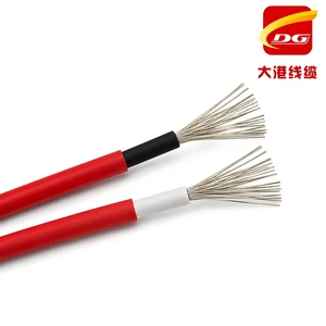 4~16mm² H1Z2Z2-K PV1 Solar Cable Tinned Copper PV Wire 0.6/1KV AC 1.8KV DC UV Resistant Flexible XLPO Solar Power Cable
