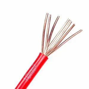Copper 6/10/12/14/22AWG PVC-Insulated BVR/BVB Model 450/750V Electrical Cable Seven Strands Solid Conductor Construction Hualian