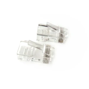 RJ45 White clear plastic socket Single UTP connector RJ45 plug Waterproof connector