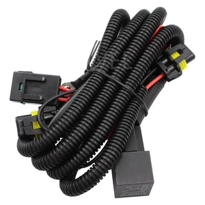 9005 9006 Relay Wiring Harness for Connector Cord Cable Add-On LED Fog Light DRL