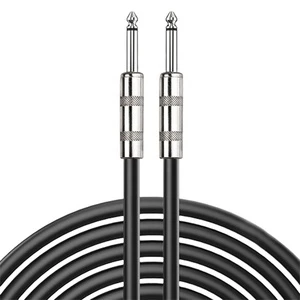 6.35MM TS Mono Jack Guitar Audio Cable Male to Male Connector for Speaker Piano Multiple Length 1M 2M 3M 5M 8M 10M 12M 15M 20M