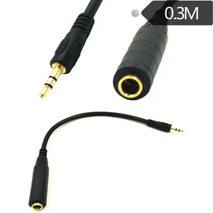 Custom 3.5mm Stereo Male to 6.35mm Audio Guitar Cable