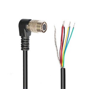 Industrial Camera Trigger Assembly Line Basler Haikang 6pin I/O Cable Bend Power Line Filter Cord DC Power Cable