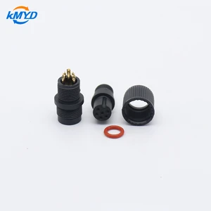 M11 IP67 Waterproof 2-6pin Plastics Male/Female Cable Molded Circular Automotive Connector Adapter