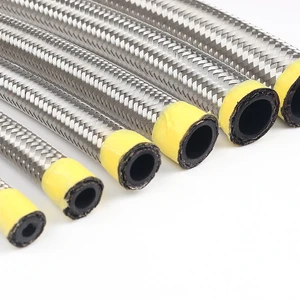 AN4 AN6 AN8 AN10 AN12 AN16 New Heat Resistant Anti Aging High Quality Stainless Steel Cpe Oil Cooler System Hose