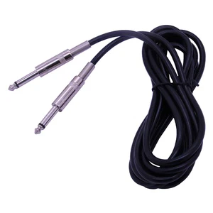Wholesale 1/4 Inch Guitar Audio Cable Amplifier Cable 6.35 MM to 6.35mm Male Jack Mono Cable Iron Head Connecting Wire