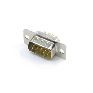 KinKuo DB9 Male Solder D-SUB Connector Gold Plated Pin Standard RS232 Serial Plug for Cable Assembly